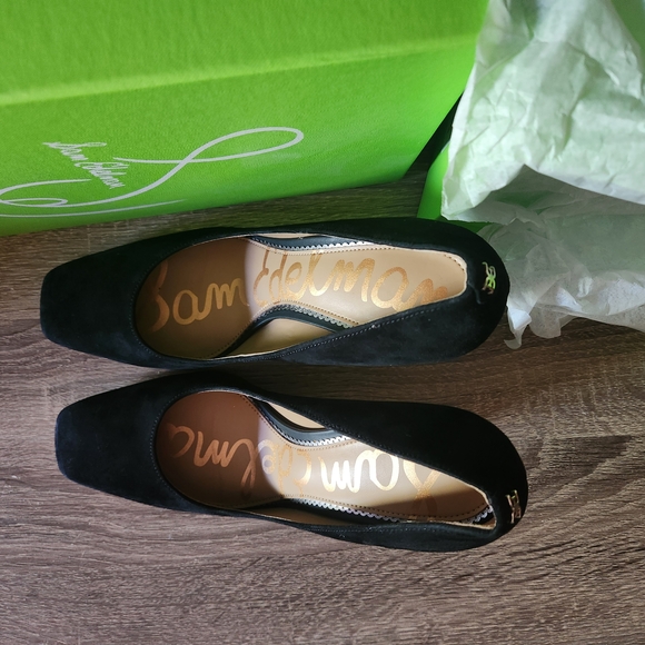 Sam Edelman Beth Black Suede Women's Pumps Size 8.5 New In Box - Picture 7 of 8